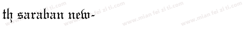 th saraban new字体转换